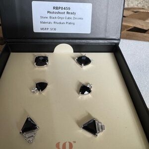 RBP8459 Black Onyx Earrings Set
